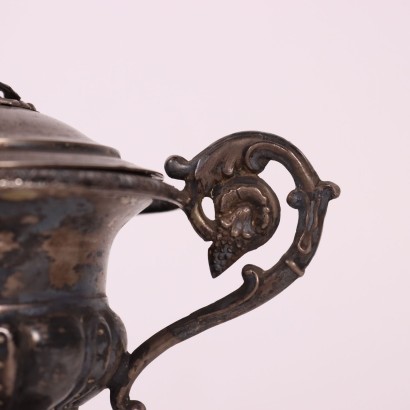 antiques, objects, antiques objects, ancient objects, ancient Italian objects, antiques objects, neoclassical objects, objects of the 19th century, Sugar bowl in Silver Lombard Veneto