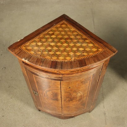 antiques, corner cupboard, antique corner cupboards, antique corner cupboard, ancient Italian corner cupboard, antique corner cupboard, neoclassical corner cupboard, 19th century corner cupboard, Pair of Inlaid Corner Cupboards