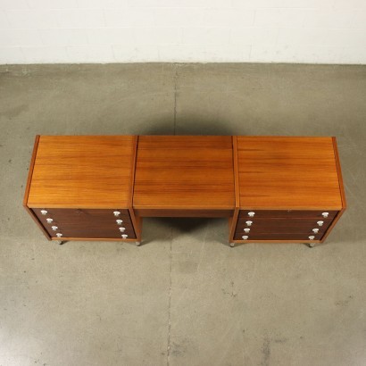 Cabinet George Coslin Veneered Wood Metal Italy 1960s