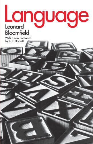 Language, Leonard Bloomfield