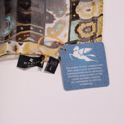 Etro Printed Scarf Silk Milan Italy