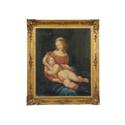 art, art italien, peinture italienne du XIXe siècle, Vierge à l'enfant