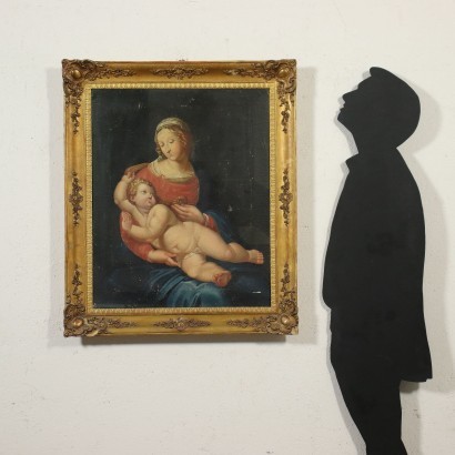 art, art italien, peinture italienne du XIXe siècle, Vierge à l'enfant