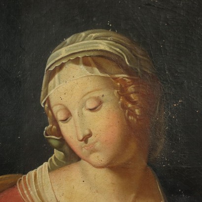 art, art italien, peinture italienne du XIXe siècle, Vierge à l'enfant