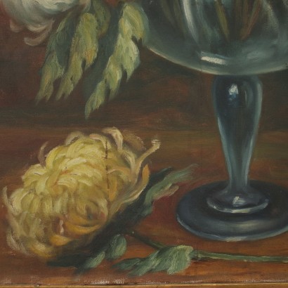 art, art italien, peinture italienne XXe siècle, Composition florale