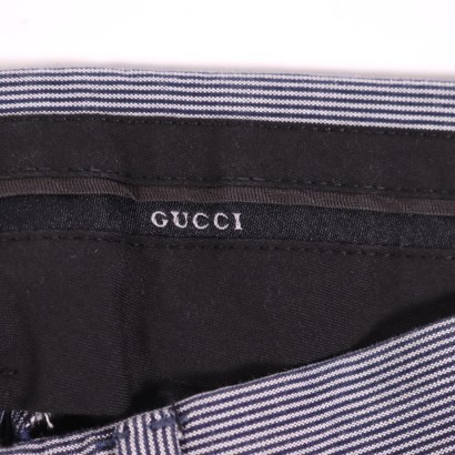 gucci, firenze, made in italy, secondhand, haute couture, pantaloni,Pantalone Gessato Gucci