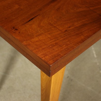 Table Walnut Veneer Beech Argentina 1950s