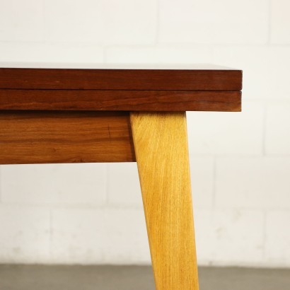 Table Walnut Veneer Beech Argentina 1950s