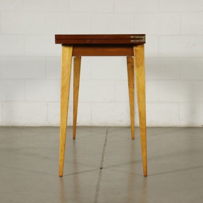 Table Walnut Veneer Beech Argentina 1950s