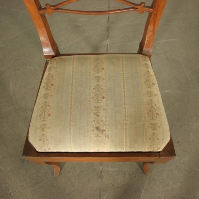 antigüedad, silla, sillas antiguas, silla antigua, silla italiana antigua, silla antigua, silla neoclásica, silla del siglo XIX, Grupo de cuatro sillas Louis Philippe
