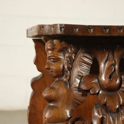 Paar Neobarocken Hocker Holz - Italien XIX Jhd