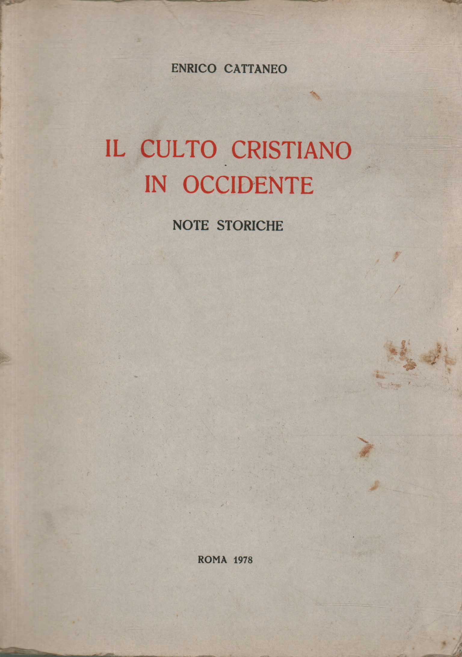 Il culto cristiano in Occidente