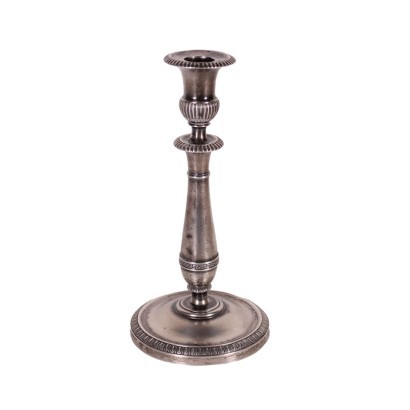 antiques, objects, antiques objects, antique objects, ancient Italian objects, antiques objects, neoclassical objects, objects of the 19th century, Silver Candlestick