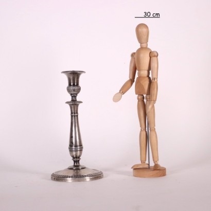 antiques, objects, antiques objects, antique objects, ancient Italian objects, antiques objects, neoclassical objects, objects of the 19th century, Silver Candlestick