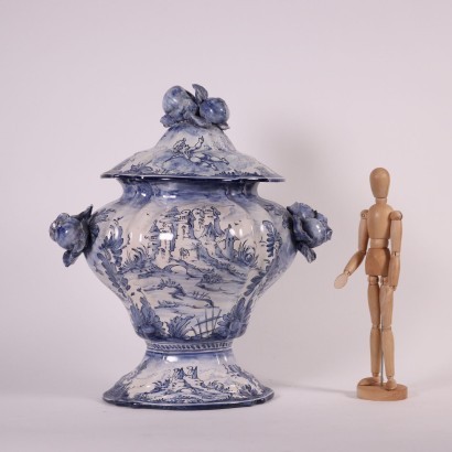 antiquariato, vaso, antiquariato vasi, vaso antico, vaso antico italiano, vaso di antiquariato, vaso neoclassico, vaso del 800,Vaso in Ceramica Manifattura di Savona