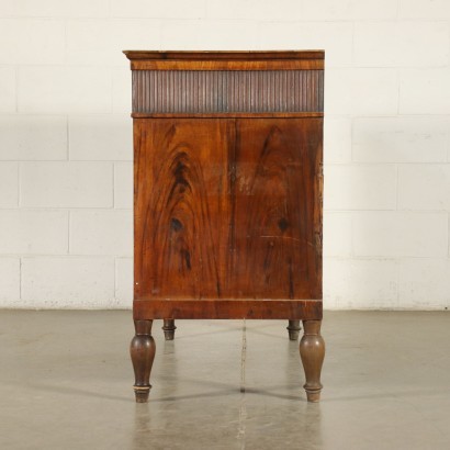 Commode avec Miroir Charles X Noyer - Treviso (Italie) XIV Siècle.