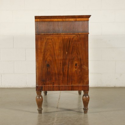 Commode avec Miroir Charles X Noyer - Treviso (Italie) XIV Siècle.