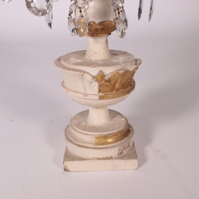 Pinwheels With Vase-Shaped Base Wood Glass Italy 19th Century