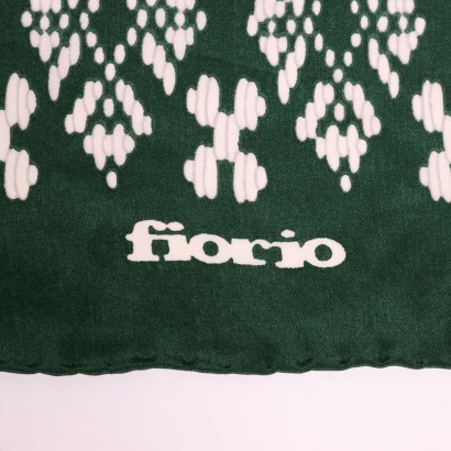 Foulard Fiorio Soie - Italie Années 1970-1980