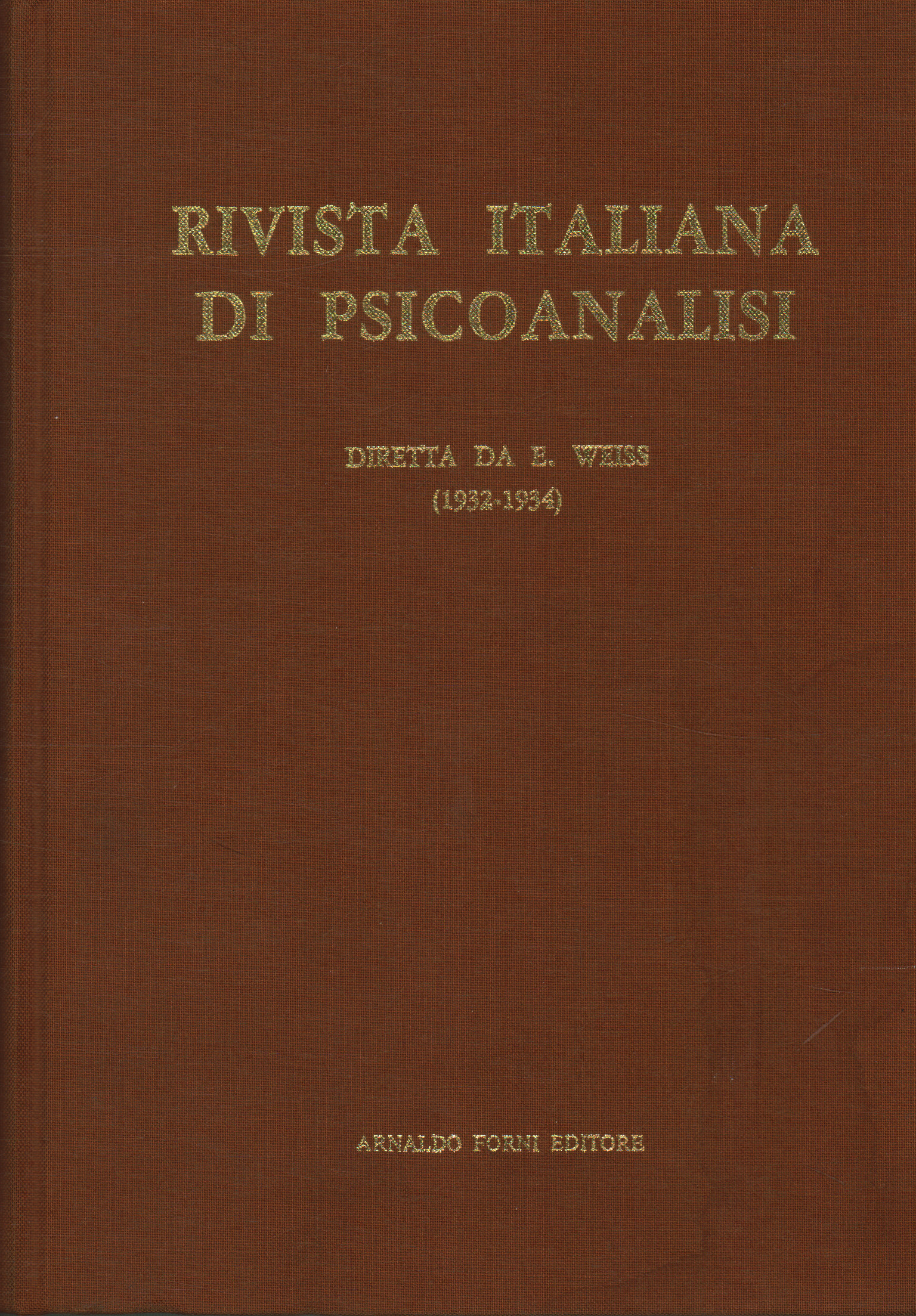 Italian journal of psychoanalysis