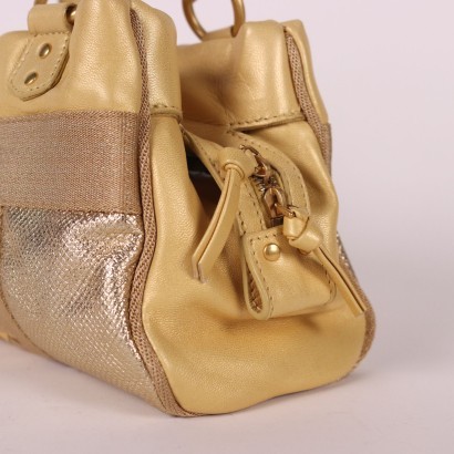 Bottega Veneta Handbag Leather Canvas Vicenza Italy