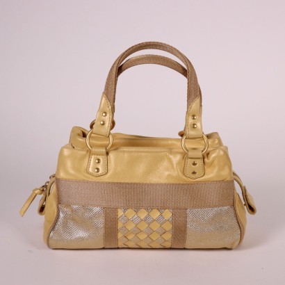 Bottega Veneta Handbag Leather Canvas Vicenza Italy