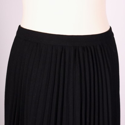 Vintage Pleated Wool Skirt