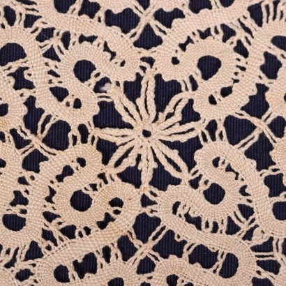 Round Lace Doily Cotton Italy 20th Century