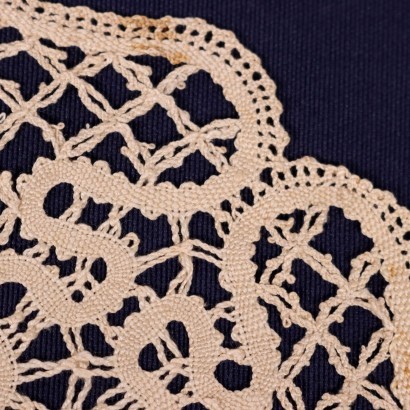 Round Lace Doily Cotton Italy 20th Century