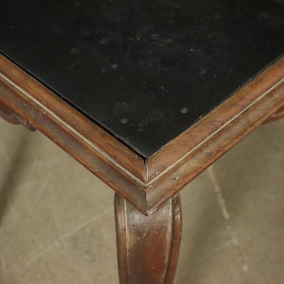 Table Basse Baroque Noyer Marbre - Italie XVIII Siècle