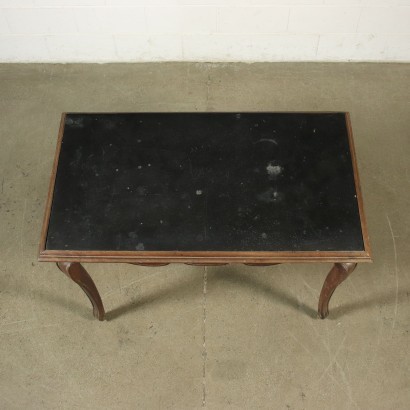 Small Barocchetto Table Walnut Marble Italt 18th Century