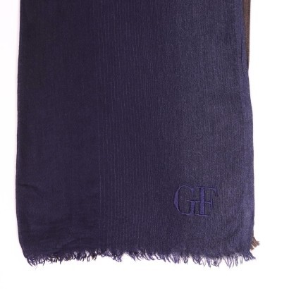 Gianfranco Ferrè Striped Scarf Silk Wool Italy