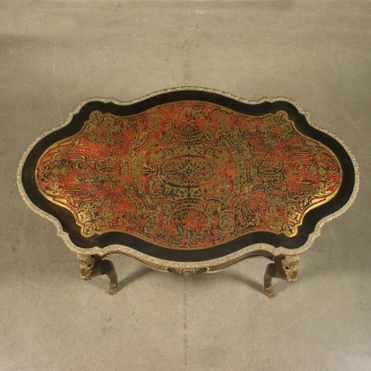 Table Style Boulle Bronze Doré - France XIX Siècle