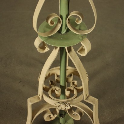 Wrought Iron Candlestick Italy 20th Century