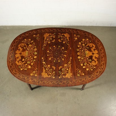 antiguo, mesa, mesa antigua, mesa antigua, mesa italiana antigua, mesa antigua, mesa neoclásica, mesa del siglo XIX, mesa con incrustaciones holandesas