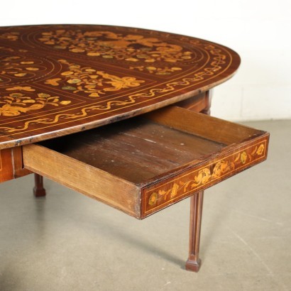 antique, table, antique table, antique table, antique Italian table, antique table, neoclassical table, 19th century table, Dutch Inlaid Table