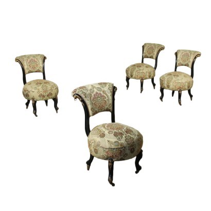 Gruppo di Quattro Sedie Napoleone III