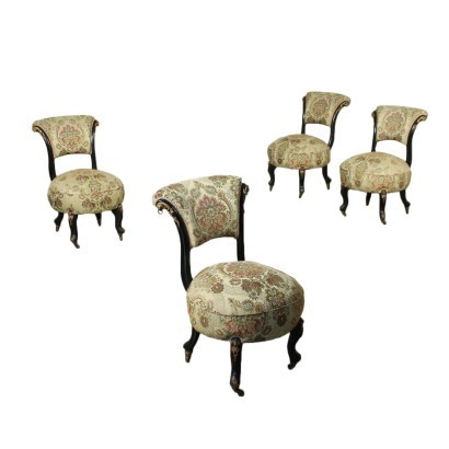 antique, chair, antique chairs, antique chair, antique Italian chair, antique chair, neoclassical chair, 19th century chair, Group of Four Napoleon III chairs