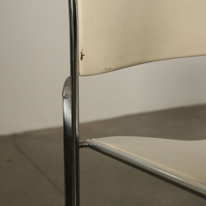 Three Chairs David Rowland For GF Furniture Steel Metal 1960s 1970s