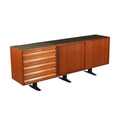 Sideboard SE3 By Osvaldo Borsani For Tecno Teak Veneer 1960s