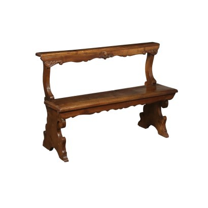 Walnut Bench Italy 18th Century