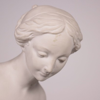 Bather Sculpture in Marble Powder