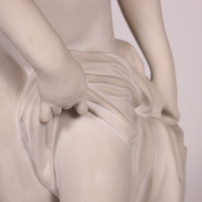 Bather Sculpture in Marble Powder