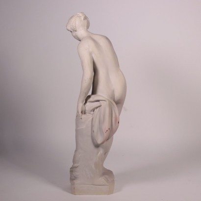 Bather Sculpture in Marble Powder