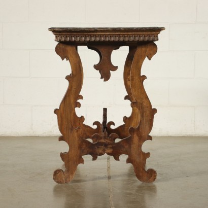 Small Neo Renaissance Revival Table Poplar Italy 20th Century