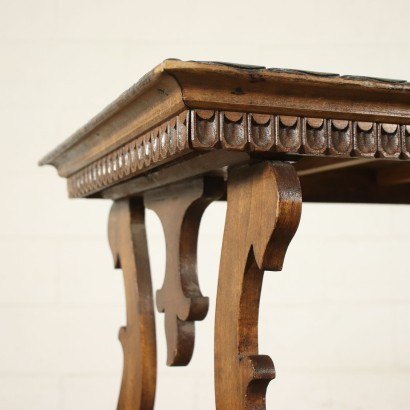 Small Neo Renaissance Revival Table Poplar Italy 20th Century