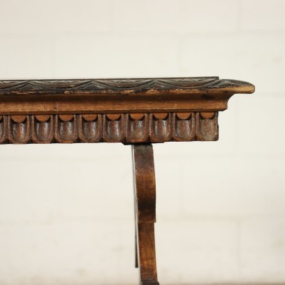 Small Neo Renaissance Revival Table Poplar Italy 20th Century