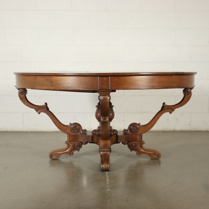 Louis Philippe Basket Table Mahogany Italy 19th Century