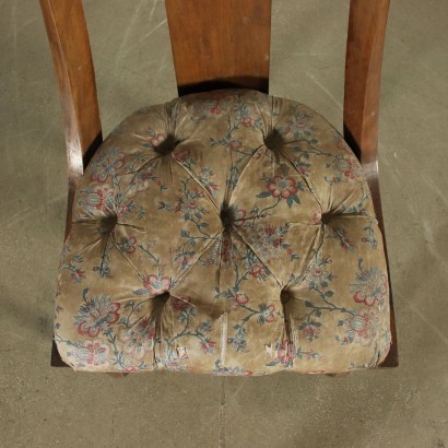 antiguo, silla, sillas antiguas, silla antigua, silla italiana antigua, silla antigua, silla neoclásica, silla del siglo XIX, grupo de cuatro sillas de descanso en góndola