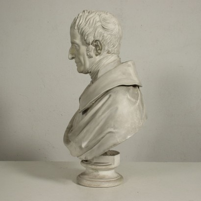 Gypsum Bust Of a Gentleman Italy 20th Century